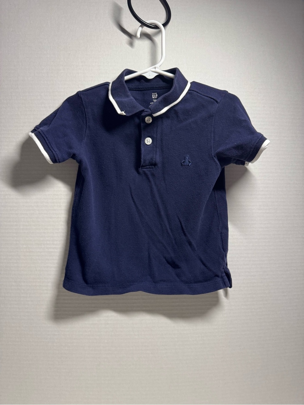 GAP Navy Polo with White Trim
